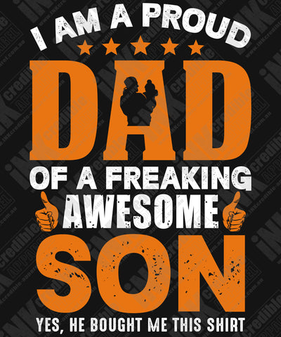 Proud Dad of Awesome Son/Daughter - Design