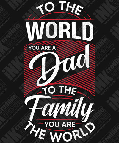 Dad Is Our World - Design
