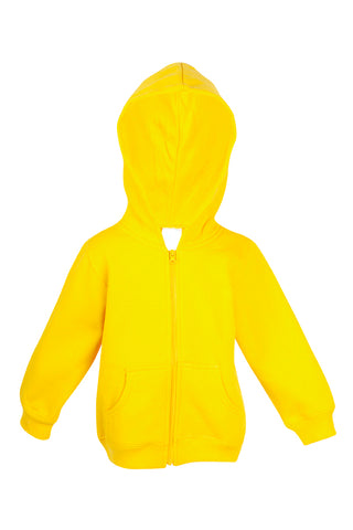 Baby/Toddler - Fleece "ZIPPER" Hoodie (Bright Colours)