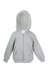 Baby/Toddler - Fleece "ZIPPER" Hoodie (Neutral Colours)