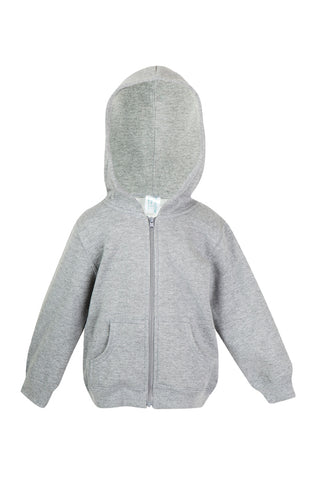 Baby/Toddler - Fleece "ZIPPER" Hoodie (Neutral Colours)