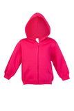 Baby/Toddler - Fleece "ZIPPER" Hoodie (Bright Colours)