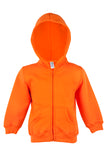 Baby/Toddler - Fleece "ZIPPER" Hoodie (Bright Colours)