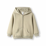 Baby/Toddler - Fleece "ZIPPER" Hoodie (Neutral Colours)