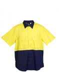 Hi-Vis 100% Combed Cotton Drill Short Sleeve - Unisex