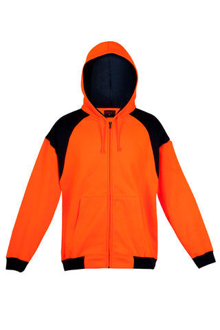 Hi-Vis Shoulder Contrast Zipper Hoodies