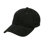 TRIBE | Plain Heavy Brushed Cotton Baseball Cap - Black
