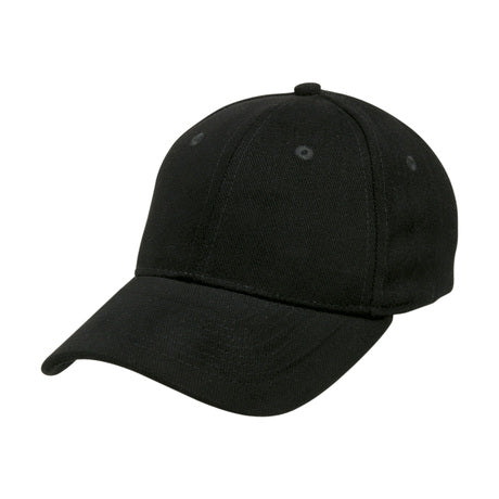 TRIBE | Plain Heavy Brushed Cotton Baseball Cap - Black