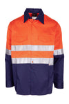Hi-Vis 100% Combed Cotton Drill Long Sleeve Shirt - 3M - Unisex