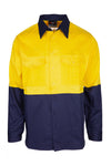 Hi-Vis 100% Combed Cotton Drill Long Sleeve Shirts - Unisex